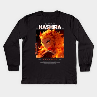 Flame Hashira - Demon Slayer Kids Long Sleeve T-Shirt